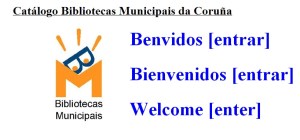 Acceso ao catálogo das Bibliotecas Municipais