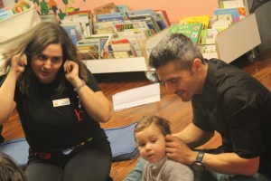 Momento da presentación no Bebencontro da Biblioteca Infantil e Xuvenil