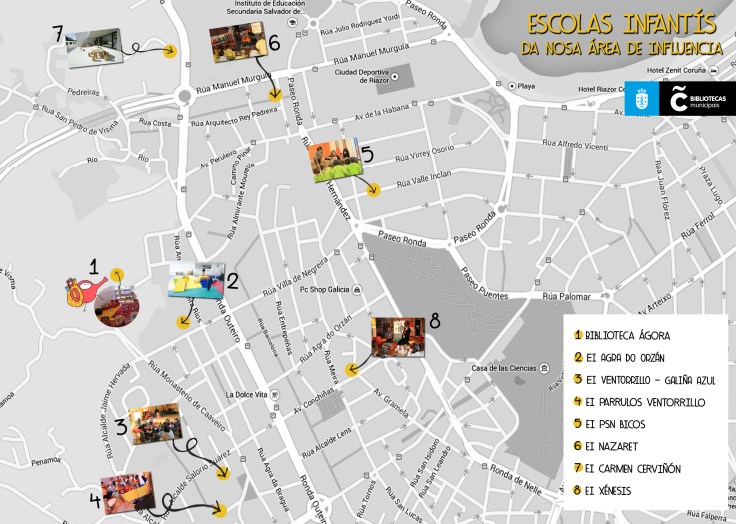 Mapa Escolas Infantís Área Influencia