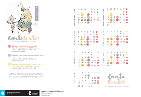 cantoconto calendario 2018-19