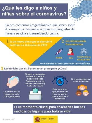 recomendacionesNiñoscoronavirus